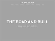 Tablet Screenshot of boarandbull.com